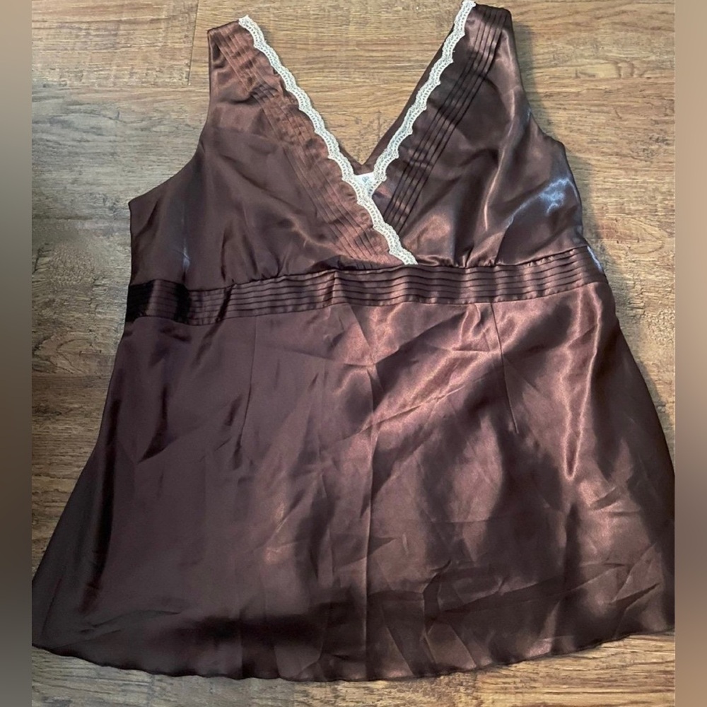 Tank top duo maternity top L brown & cream - Picture 4 of 6